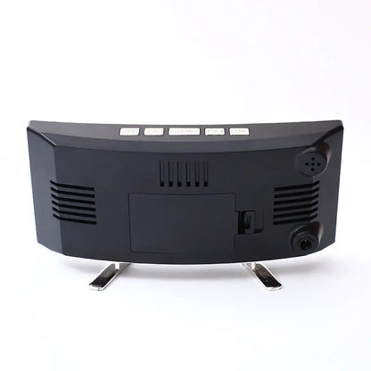 Reloj LED Curvo con Temperatura y Humedad